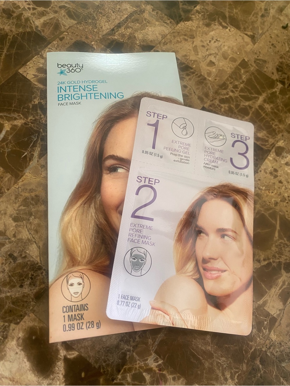 beauty 360 Intense Brightening 24K Gold Hydrogel Face Mask - 2